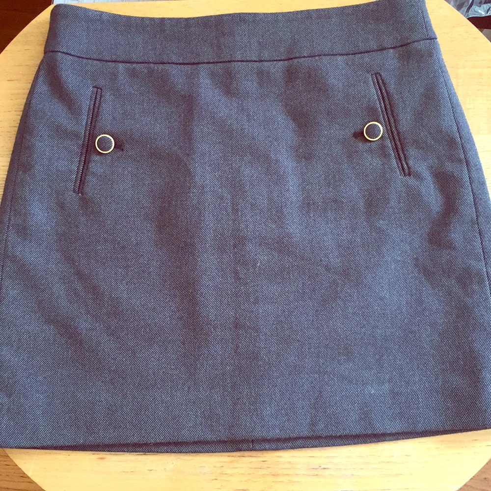 Dark Grey skirt with unique buttons/pockets